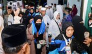 Jemaah Haji Kloter 1 Debarkasi Batam Tiba di Tanah Air