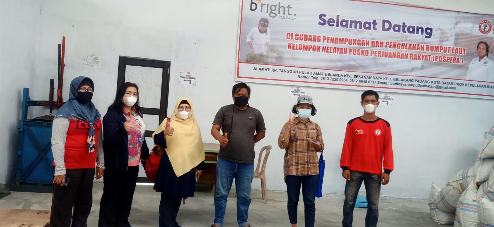 Mendampingi-DKP-Kepri-untuk-pembinaan-kelayakan-dasar-SKP-di-unit-pengolahan-rumput-laut-Pulau-Mat-Belanda