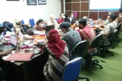 Mengikuti rapat pra validasi nasional Satu Data Perikanan di Dinas Kelautan dan Perikanan Provinsi Kepri.